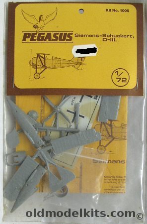 Pegasus 1/72 Siemens-Schuckert D-III - Bagged, 1006 plastic model kit